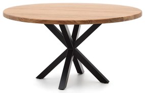 Étkezőasztal akácfa asztallappal ø 150 cm Argo – Kave Home