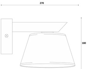 Fali lámpa ANTONIO 1xE14/40W/230V