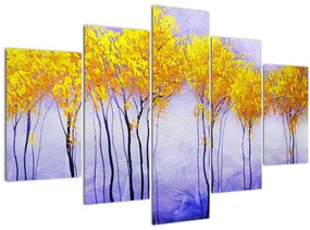 Sárga fák képe (150x105 cm)