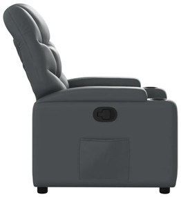 szürke műbőr relaxfotel