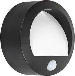 Rabalux kültéri led fali lámpa mozgásérzékelővel 1,5w 50lm 3000k fekete amarillo