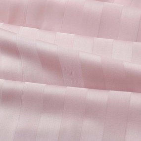 Goldea körgumis damaszt lepedő - régi rózsaszínű csíkos 80 x 160 cm