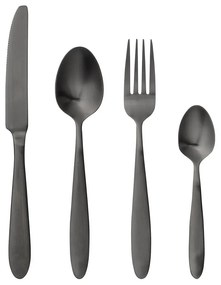 Cutlery Eleganza 4 db-os fekete evőeszköz készlet - Bloomingville