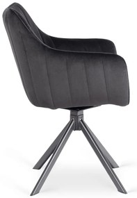 Forgó Étkezőszék Fekete Színben. MUMBAI