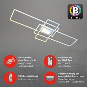 Briloner 3812019-LED Dimmelhető mennyezeti lámpa RAM 56W/230V Wi-Fi Tuya 111x42 cm + távirányító