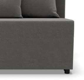 Nobu kanapé, bársony, világosszürke