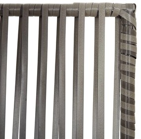 szürke 5-paneles polyrattan térelválasztó