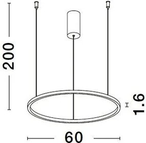 Függeszték Fekete TARQUIN NOVA LUCE 9345601