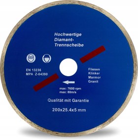 Gyémánttárcsa 200/25,4 Márvány Tetőcserép