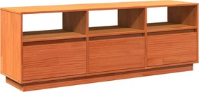vidaXL viaszbarna tömör fenyőfa TV-szekrény 140 x 37 x 50 cm
