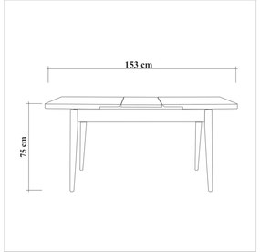 Étkező szett Dobuse 3 (fehér + kő) (4 személy számára). 1093808