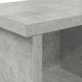 Fali Kabáthorog polcokkal Beton szürke 75 x 16 x 26 cm Faanyag