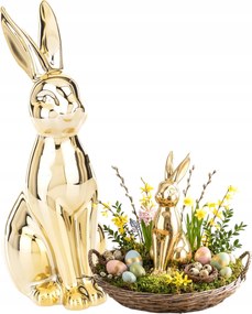 24 Cm-es Nyuszi Figura Húsvéti Nyuszi Húsvéti Kerámia Ajándék