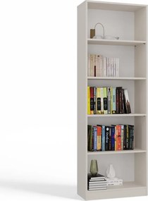 R60 polcos szekrény, könyvtartó, 60x182x30 cm, kasmír