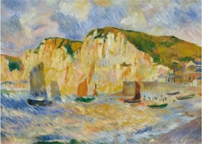 Kép - Auguste Renoir, Sea and Cliffs, reprodukciók (70x50 cm)