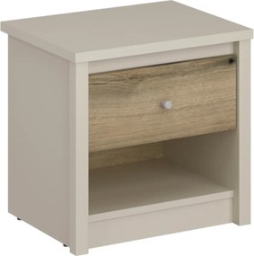 Éjjeliszekrény, kasmír/evoke tölgy, KAROS 1S