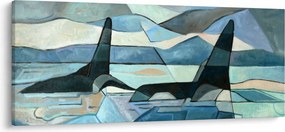 Kép - Orcas (120x50 cm)