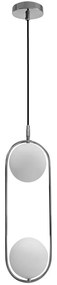 Candellux Csillár zsinóron CORDEL 2xG9/28W/230V fényezett króm 32-32072