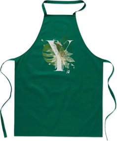 Konyhai Kötény zöld Y Betűvel monogram Yurji generáció FA_393_z