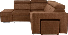 Ülőgarnitúra, barna, balos, MALAGA