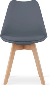 AKCIÓ Sötétszürke BALI MARK szék bükk lábakkal II. osztály