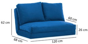 Kanapé futon Tilda (kék). 1072564