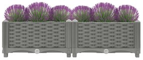 vidaXL polipropilén magaságyás 80 x 40 x 23 cm