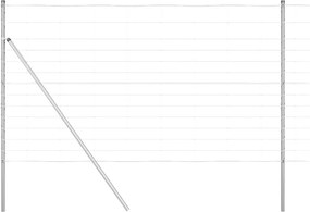 vidaXL Kerítésoszlop Galvanizált 50 x 1,4 m Acél