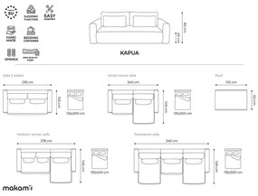 Sötétszürke lábtartó Kapua – Makamii