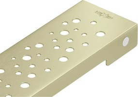 Mexen Flat M12 arany, kefélt 60 cm-es vonalfolyóka fedél - 1A21060