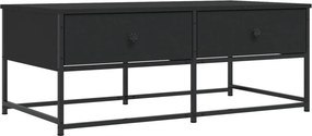 vidaXL fekete szerelt fa dohányzóasztal 100 x 51 x 40 cm