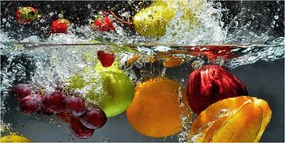 Fotótapéta üvegfalra Gyümölcsök és zöldségek 140x70