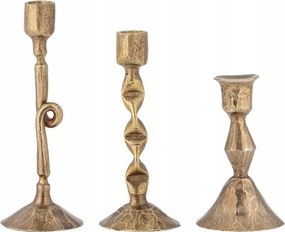 Bloomingville Gyertyatartók klasszikus Efsa gyertyákhoz 3 db sárgaréz