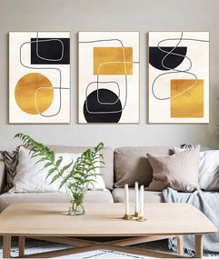 Dlkajfk Absztrakt művészeti poszter Geometrikus 60x90cm 3db