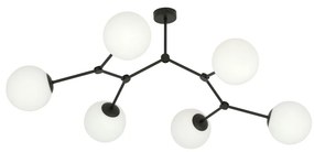 EMIBIG 1133-6 SPACE Loft Mennyezeti Lámpa Fehér, Fekete E14 IP20