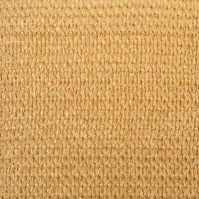 homokszínű négyszögletű HDPE napvitorla 160 g/m² 3x4 m