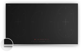 Klarstein Verosteel indukciós főzőlap, Elegáns, minimalista, nagy teljesítményű, 5 főzőzóna, 12200 W, 90 cm