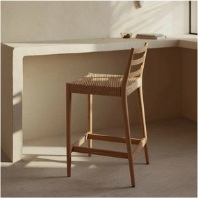 Natúr színű tölgyfa bárszék (ülésmagasság 65 cm) Analy – Kave Home
