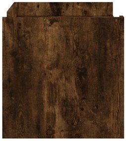 Füstös tölgy színű szerelt fa dohányzóasztal 100 x 50 x 50 cm