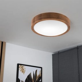 Brilagi - LED Mennyezeti lámpa CARVALHO SLIM 1xE27/60W/230V tölgy cseresznye átm. 27 cm
