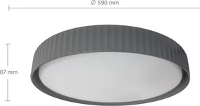 Brilagi -LED Dimmelhető mennyezeti lámpatest LUCIA LED/60W/230V Ø 59 cm szürke + távirányító