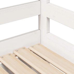 fehér kihúzható heverő fiókokkal matrac nélkül 80 x 200 cm