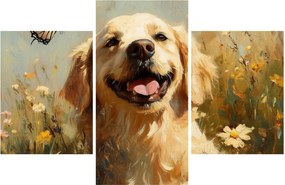 Kép - Boldog kutyus (90x60 cm)