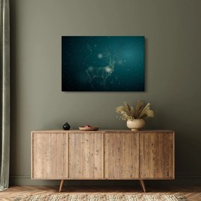 Kép - Varázslatos szarvas éjszaka (90x60 cm)