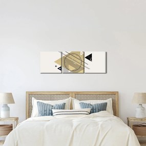 Kép - Geometriai formák N⁰4 (órával) (90x30 cm)
