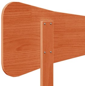 viaszbarna tömör fenyőfa fejtámla 75 cm