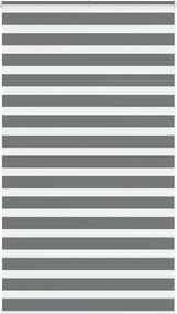 vidaXL zebrafüggönnyel sötét szürke szövetszélesség 125,9cm poliészter