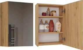 Pola 1DL felső fürdőszoba szekrény, 40x60x22 cm, tölgy