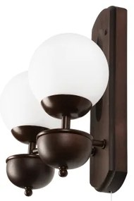 Brilagi - LED Fali lámpa COTTAGE 2xG9/40W/230V bükkfa/fehér