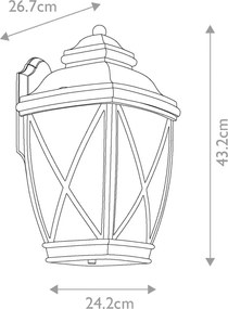 Kichler TANGIER KL-TANGIER2-L Fali lámpa 1x60W/E27